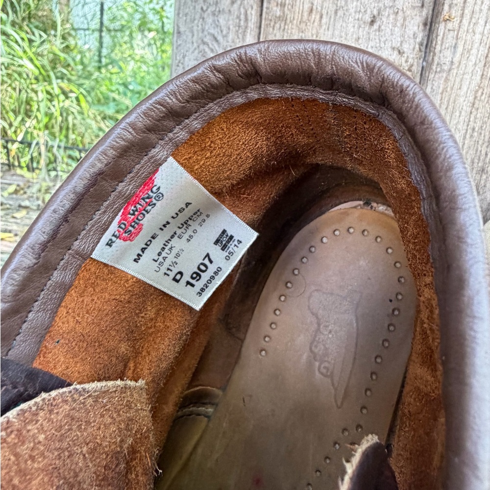 RED WING HERITAGE 1907 6” Classic Moc Mens Boot 11.5D Copper Rough&Tough Leather - Picture 6 of 12